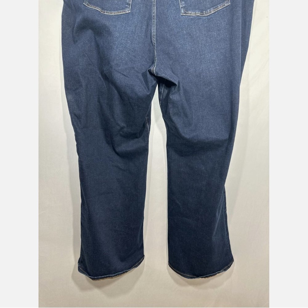 NWT‎ $89 Good American [ 8/ 5XL ] Pull-On Flare Jeans in Indigo Blue #S813 - Picture 14 of 16
